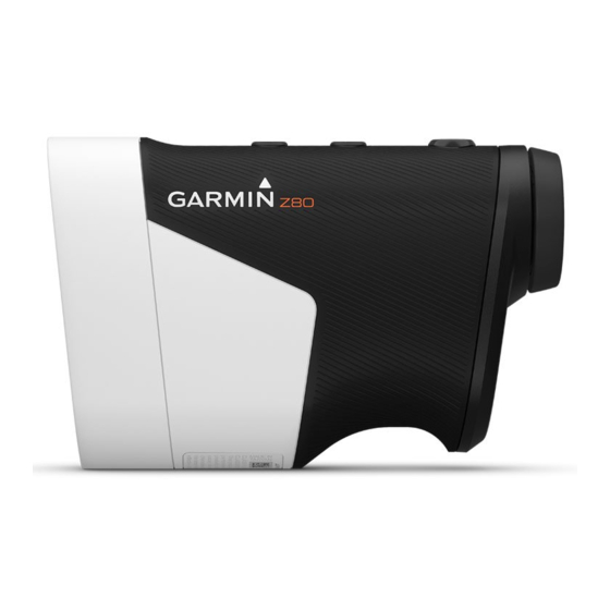Garmin Approach Z80 Benutzerhandbuch