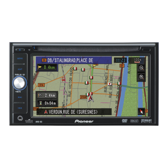 Pioneer AVIC-D3 Installationsanleitung