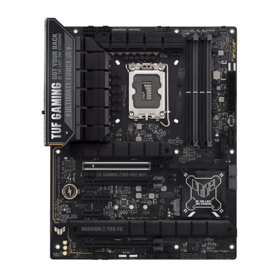 Asus TUF GAMING Z790-PRO WIFI Bedienungsanleitung