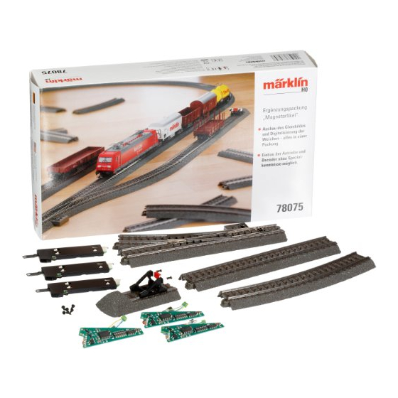 Märklin 78075 Bedienungs- Und Aufbauanleitung
