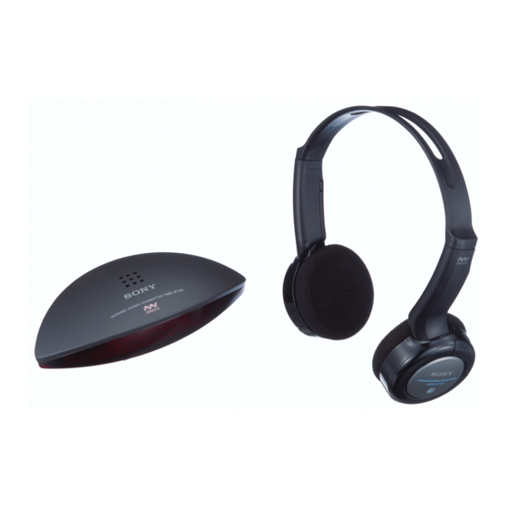 Sony MDR-IF140K Bedienungsanleitung