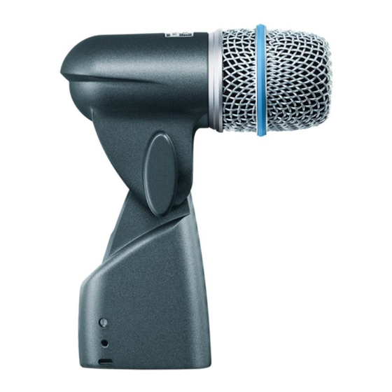 Shure BETA56A Bedienungsanleitung